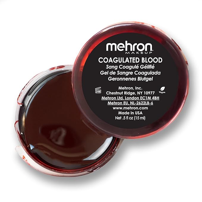 Mehron Makeup Coagulated Blood | Fake Blood | SFX Makeup for Halloween | 0.5 oz (14 g)