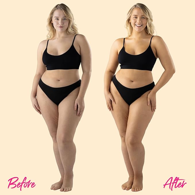 Skinny Tan Body Glow Gradual Tan Lotion - Lightweight, Fast-Absorbing Formula - Coconut and Vanilla Scent - Enriched with Aloe Vera and Guarana - Natural, Streak Free Gold Color - Medium - 9.4 oz