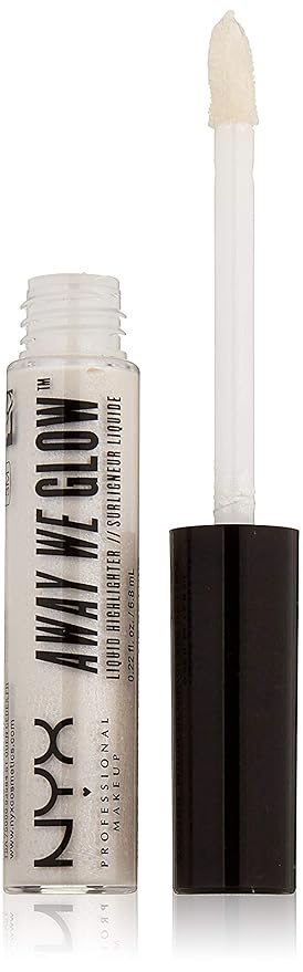 NYX Professional Makeup Away We Glow Liquid Highlighter, Moon Glow, 0.22 Fluid Ounce