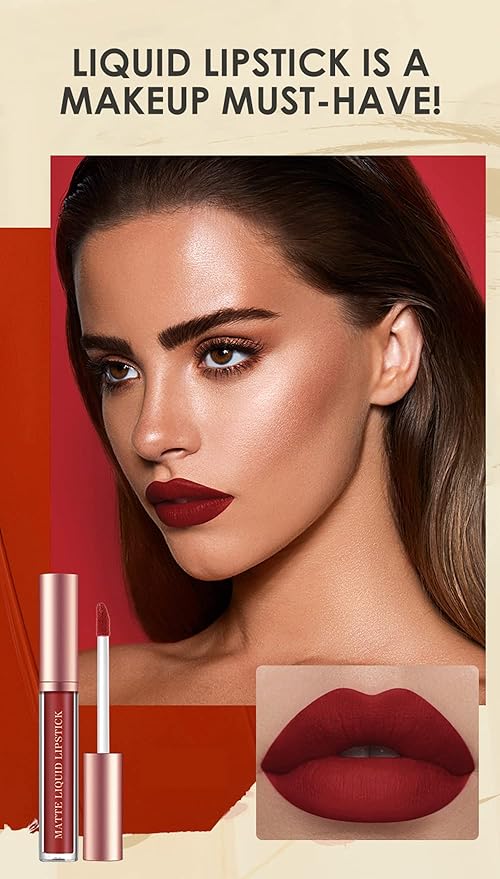 BestLand 12Pcs Matte Liquid Lipstick +