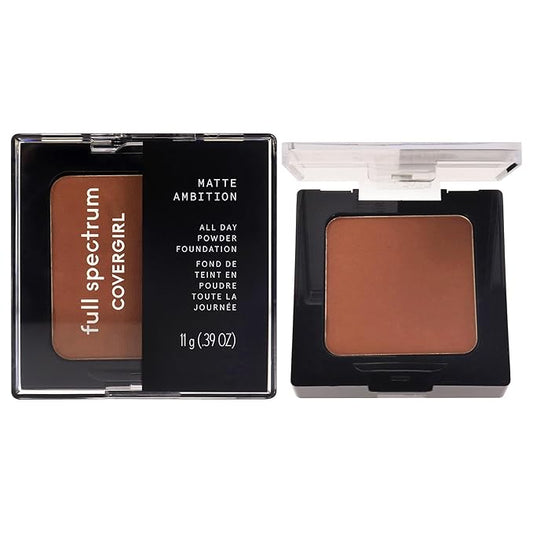 COVERGIRL Matte Ambition, All Day Powder Foundation, Deep Neutral 2, 0.38 Ounce