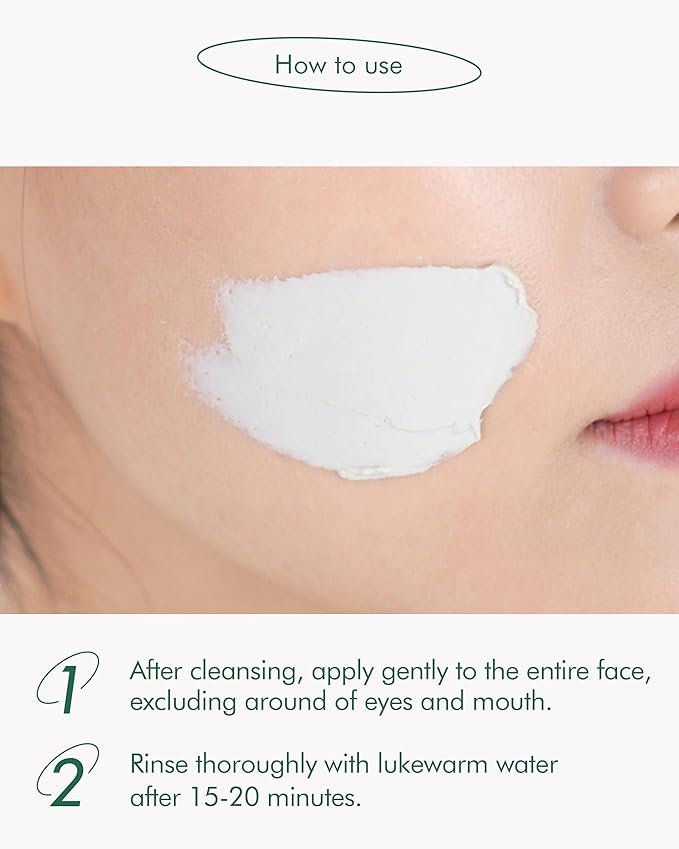 SKINCURE Vegan Seaweed Mud Mask, Korean skincare Blackhead Remover Clay Mask for Pore Cleansing with Kaolin & Bentonite, Oil Control & Gentle Exfoliation, 3.5oz