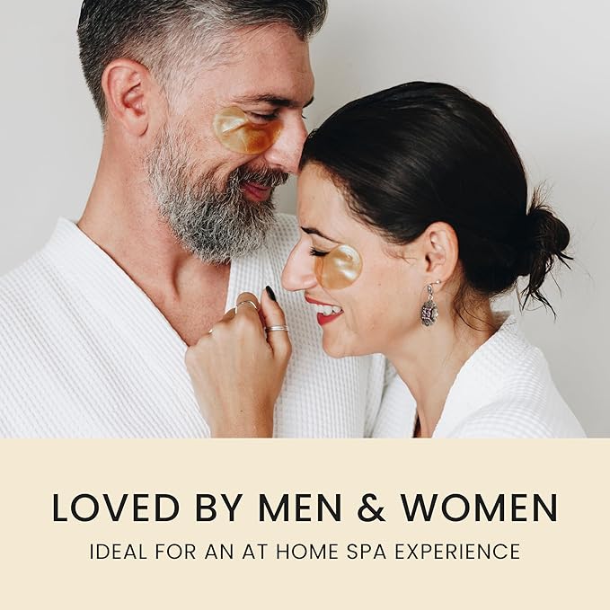 24K Gold Under Eye Patches, Eye Mask,Eye Patches for Puffy Eyes and Dark Circles, Eye Masks Skincare (32 pairs pack of 2 boxes)