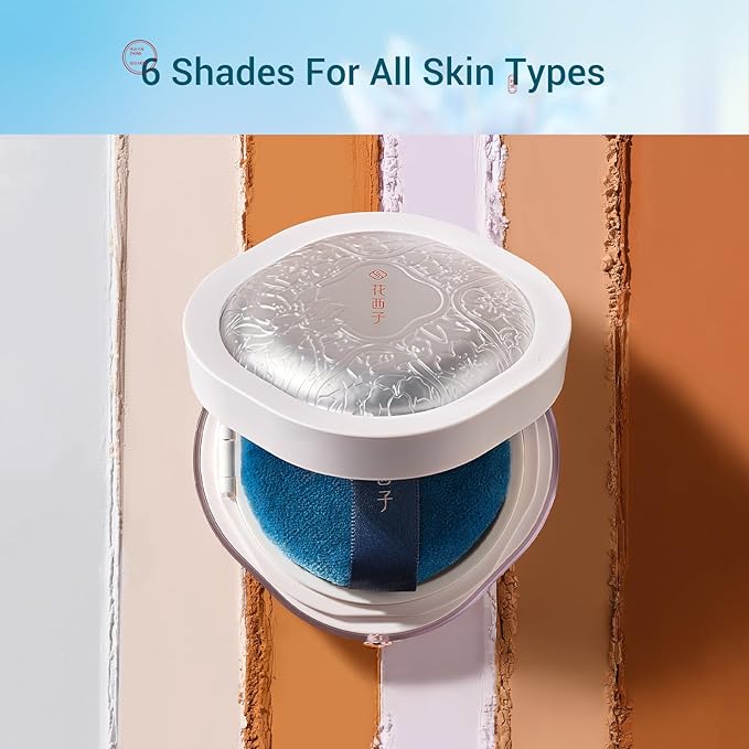 FLORASIS Breathable Loose Setting Powder, Flawless Jade Lightweight Long-Lasting Makeup Powder for Face (09 Ocher)