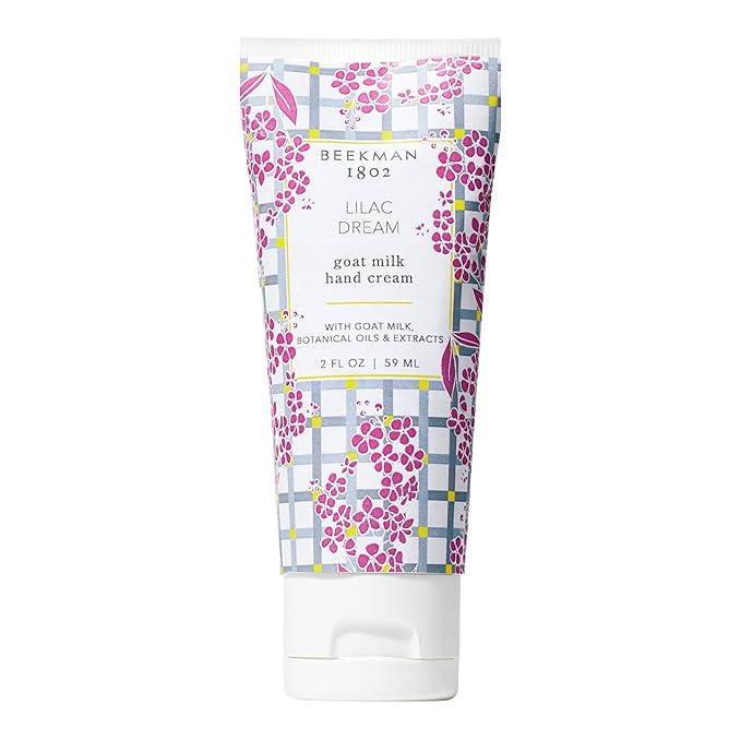 Beekman 1802 Lilac Dream Hand Cream - 2 oz - Nourishes, Hydrates & Repairs - With Goat Milk, Shea Butter, and Glycerin - Non-Greasy - No Irritation - Good for Sensitive Skin