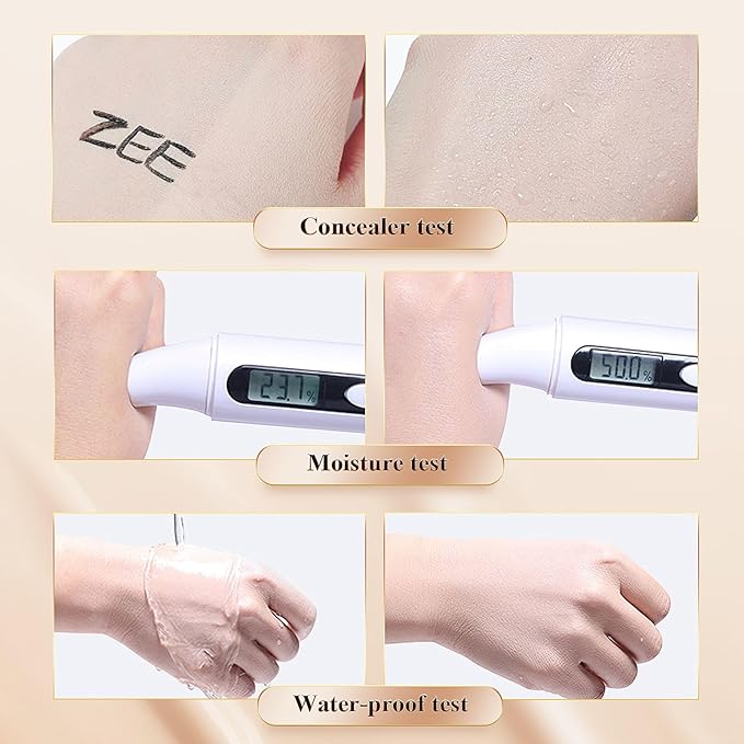 Mushroom Head Air Cushion CC Cream BB Cream Makeup Foundation Moisturizing Concealer Long Lasting Full Coverage Waterproof Foundation Makeup Even Skin Tone Makeup Base Primer (Buff Beige)