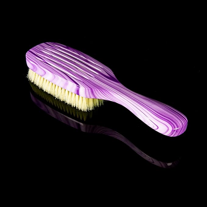 Torino Pro Wave Brush #701-7 Row Soft bristles -100% Pure Boar Bristles - Great for laying down your 360 Waves