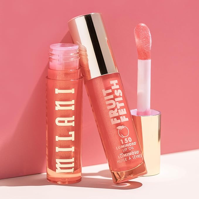 Milani Lip Oil with Vitamin E for Instant Hydration, Fruit Extract Infused Lip Treatment and Moisturizing Lip Gloss- Luminoso