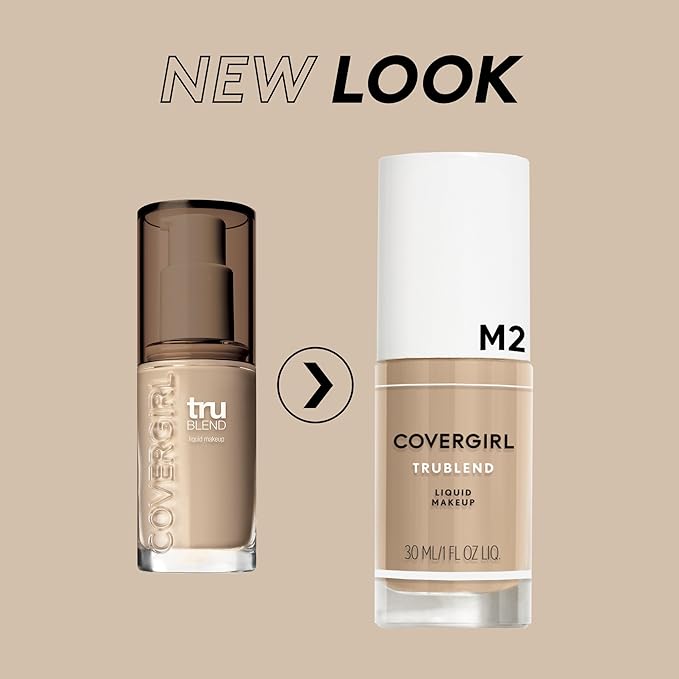 COVERGIRL truBlend Liquid Foundation Makeup Toasted Almond D6, of 2) 1 oz