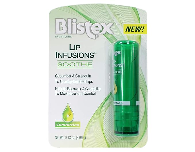 Blistex Lip Infusions Soothe Lip Moisturizer 0.13 Ounce (3 Pack)