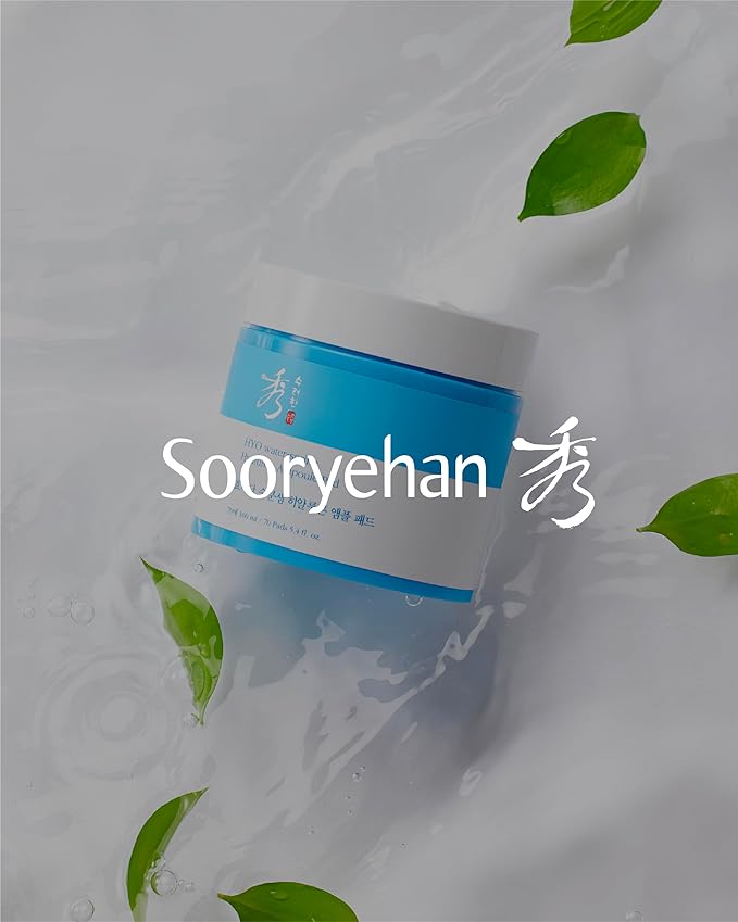 Sooryehan HYOBIDAM Cotton Facial Toner Pads (160 ml/5.41 fl oz * 2 ea) - Gentle Daily Toner Pads for Soothing, Moisturizing, and Exfoliating. Hyaluronic Acid. Korean Skin Care