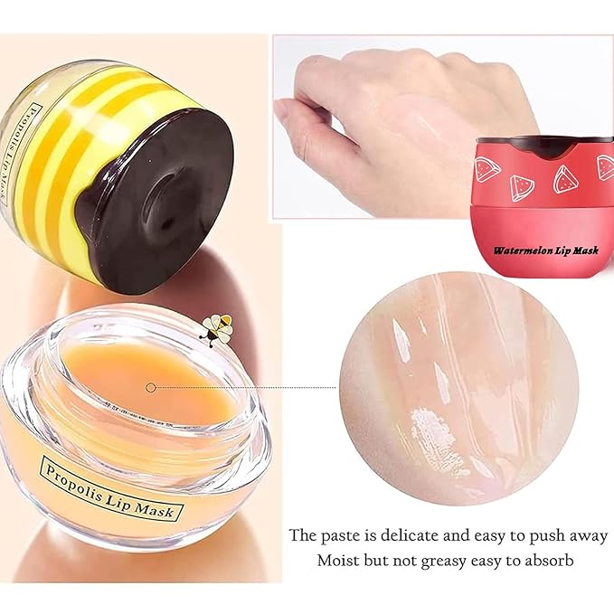 Bee Lip Balm Honey Pot, Strawberry