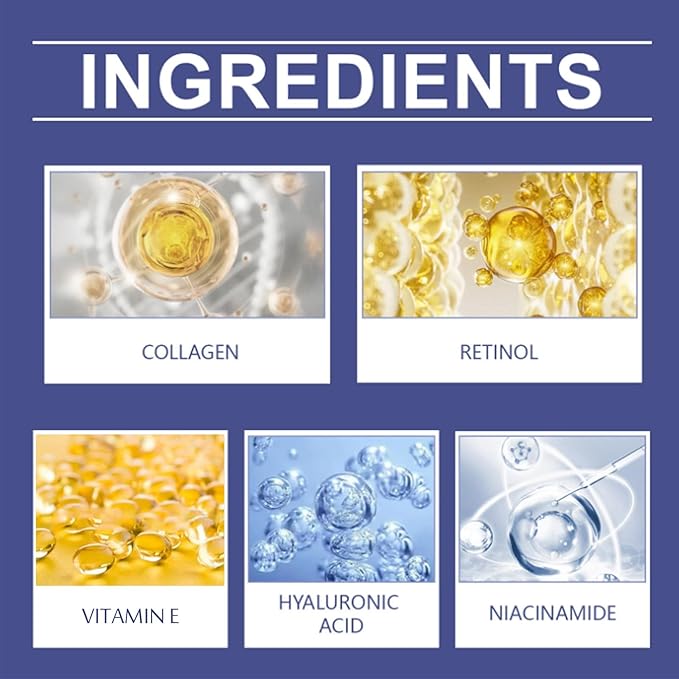 Collagen Face Moisturizer with Airless Pump - Collagen Botanical Stem Cells Cream for Skin with Retinol, Niacinamide, Hyaluronic Acid - Anti-Aging Day & Night Cream, 1.8 OZ