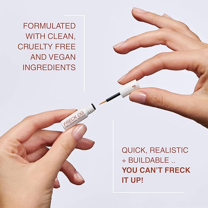Freck Beauty, The Original Freckle Pen, Mini – Natural-Looking, Buildable and Long-Lasting Faux Freckles with Clean, Vegan Formula, All Skin Tones (FRECK OG)