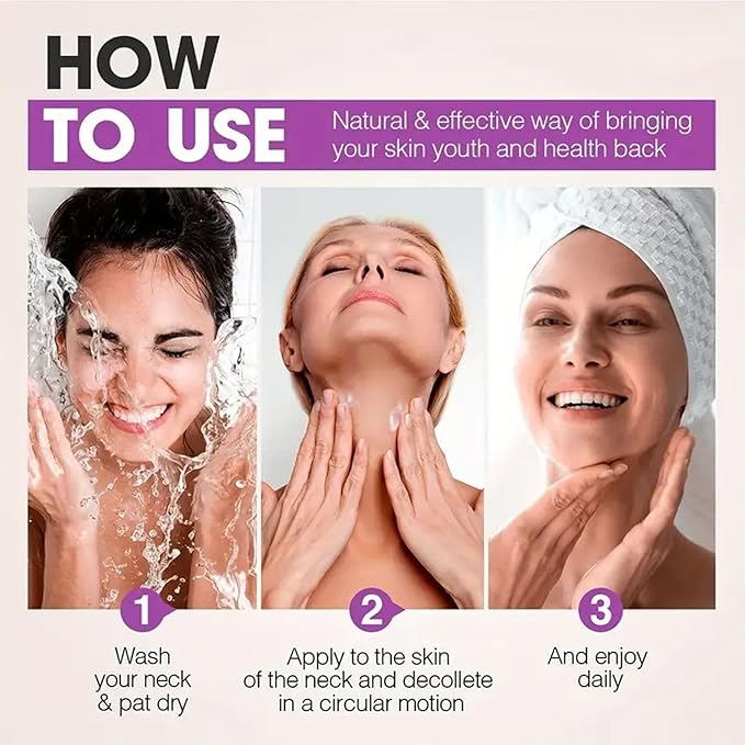 Collagen Face & Neck Tightening Cream,Neck Firming Cream for Reduce Double Chin Neck Firming and Lifting Anti Wrinkle Neck Moisturizer Cream Firm Repair Sagging Skin