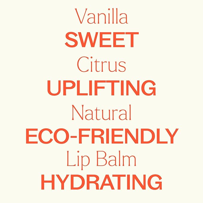 Plant Therapy Vanilla Citrus Natural Lip Balm 0.3 oz (8.5 g) Simple, Natural Ingredients & Packaged in Eco-Friendly Recyclable Cardboard