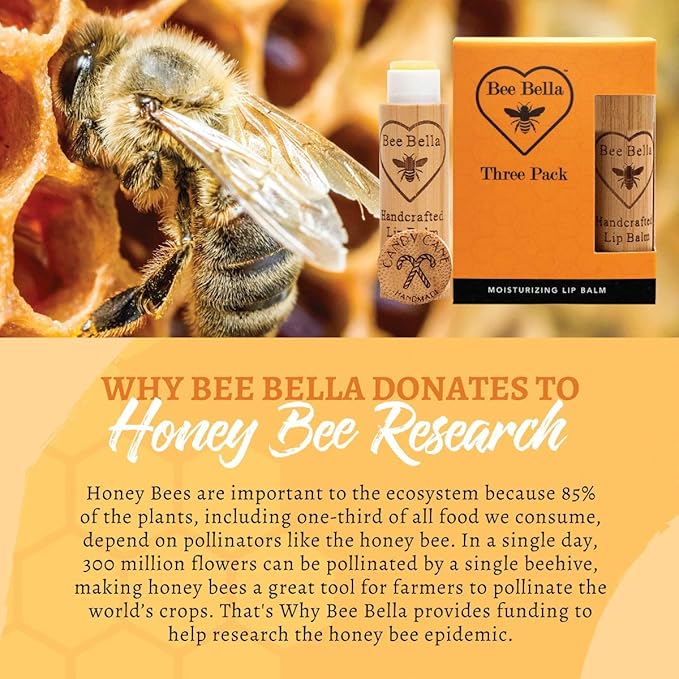 Bee Bella Lip Balm, Candy Cane, Organic