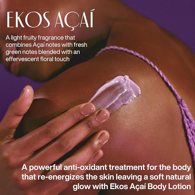 natura - Ekos Açaí Revitalizing Body Lotion Refill - Vegan Skin Care - 24 Hours of Soft Skin - Improves Skin Elasticity - Acai Oil - Brazilian Beauty Secrets - Body Care - 13.5 fl oz (400ml)