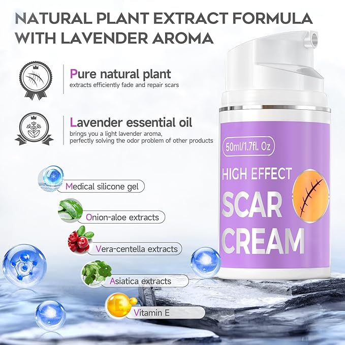 Advanced Scar Cream, 1.7 Oz(50ml) Large