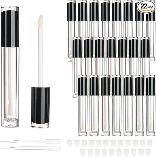 COSIDEA 22 pack empty round 5ml black lip 5ml