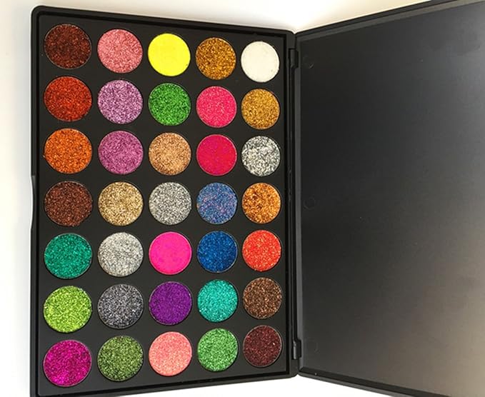 Glitter Eyeshadow New 35 Color Sequin Natural Professional Makeup Palette Mixing