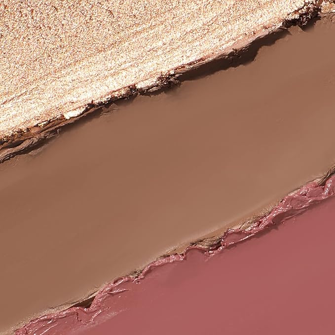 3 Pcs MEDIUM-DEEP Contour Stick Set,Cream Blush & All Skin