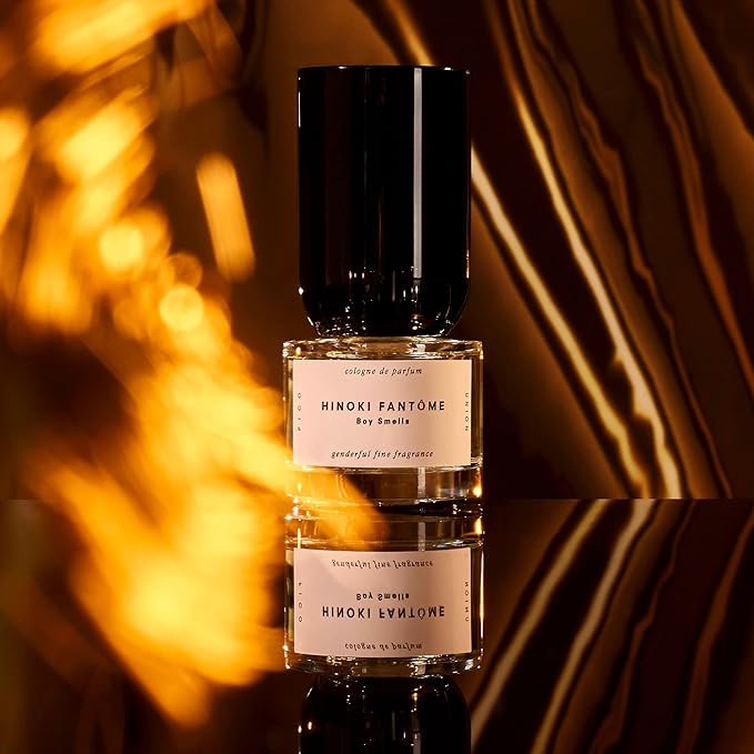 Boy Smells Hinoki Fantôme Eau De Parfum for Men and Women, Genderful Fine Fragrance, Vegan Perfume, Scent Notes of Tobacco, Oakmoss & Leather, 2.2 oz