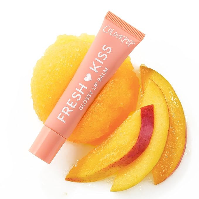 ColourPop Fresh Kiss Glossy Lip Balm - Hydrating Lip Care Enriched with Peptides, Hyaluronic Acid, Shea Butter & Vitamin E for an Ultra-Cushiony Formula - Mango Sorbet (2 Count)