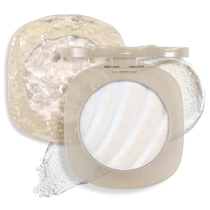Boobeen Highlighter Makeup Palette, Long Lasting Glow Shimmer Illuminator Contour Powder for Face Radiant Glow