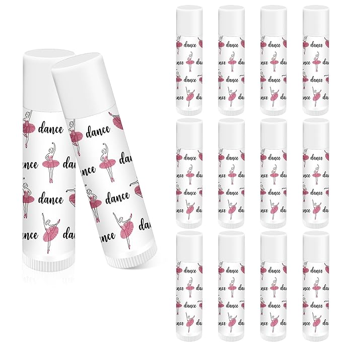 12 Pack Dance Theme Ballet Lip