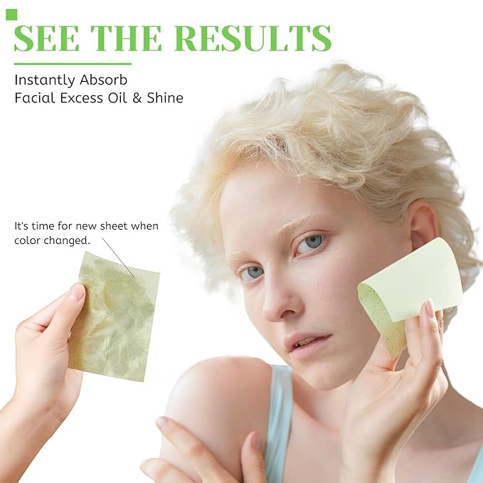 Oil Blotting Sheets for Face - Green Tea,26%