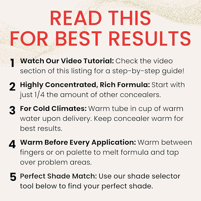 Fièra Luxury Concealer with Anti-Aging - All Day Coverage for Dark Circles, Fine Lines, Wrinkles & Spots - Espresso, 0.5 Ounce