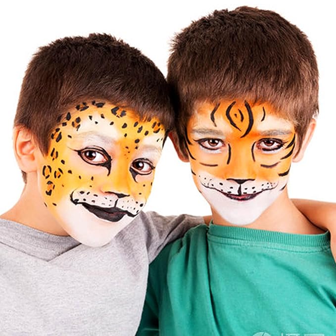 MEICOLY Orange Face Body Paint Stick(1.06 Oz),Cream Blendable Face Paint,Orange Eye Black Baseball/Softball,Sweatproof Waterproof Face Painting for Halloween Pumpkin Special Effects SFX Cosplay Makeup