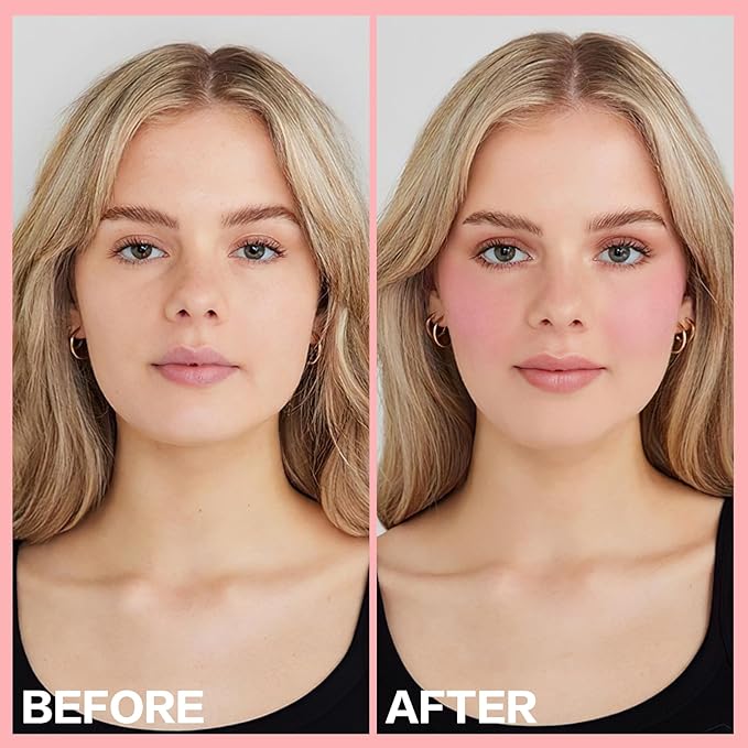 2Pcs Cream Blush Makeup Stick,Monochromatic Multi-Stick Face Blush