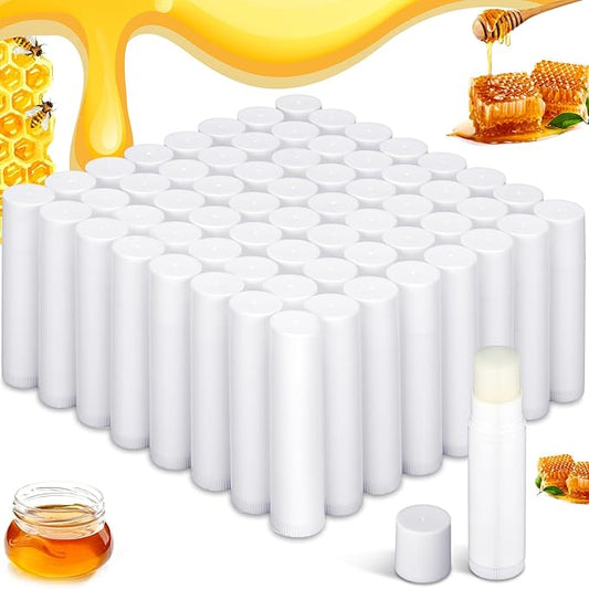 Demissle 150 Pcs Unlabeled Lip Balm Guests