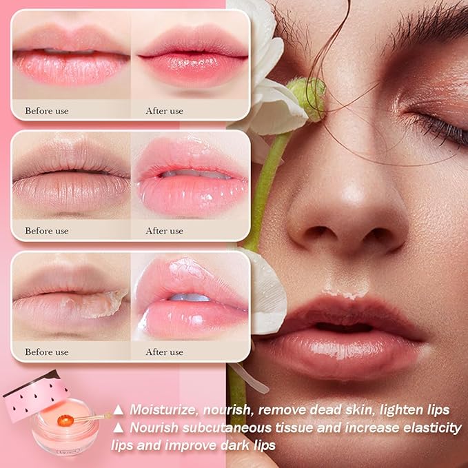 2 Pcs Strawberry & Honey Lip Exfoliate