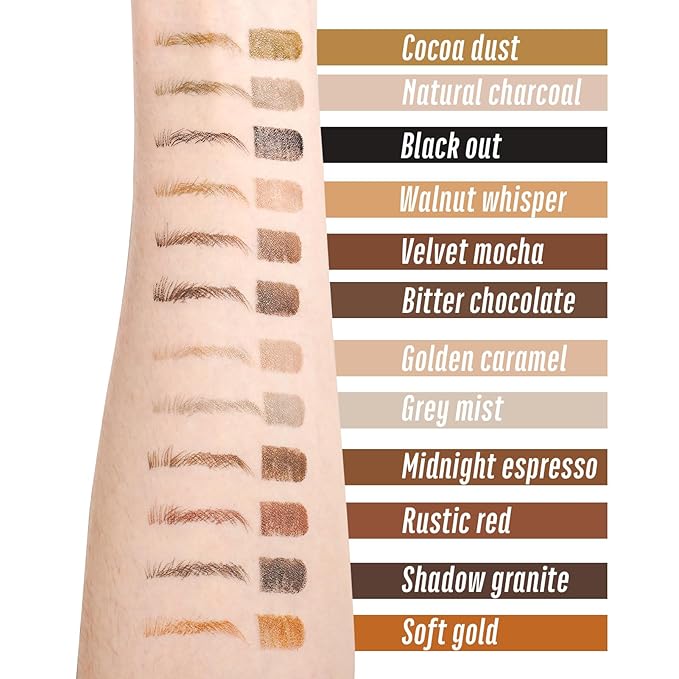 Taupe Eyebrow Pencil, 4-Prong Precision Brow Pen, Create Hair-like Stroke, Lift & Snatch Brow Shaping, Last for 24H YES.EYE DO (Cocoa Dust-Taupe)