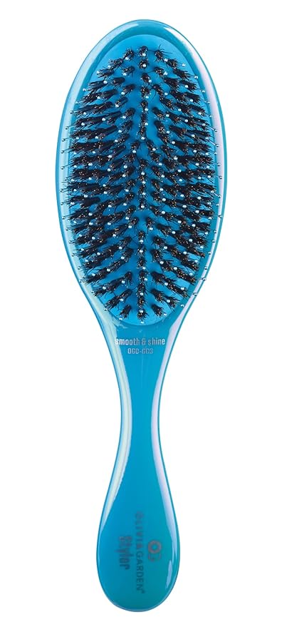 Olivia Garden Opal OG Brush Styler, To Smooth and add Shine, All hair Types, removable cushion for easy cleaning, scalp hugging for scalp massage, gentle, for women, men and children, Opal