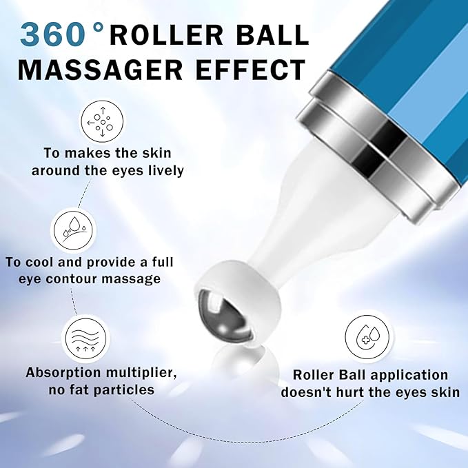 Caffeine Under Eye Cream for Dark Circles Eye Cream for Puffiness and Bags Under Eyes,Eye Roller for Puffy Eyes and Firming,Wrinkle Reducing Crema Para las Ojeras