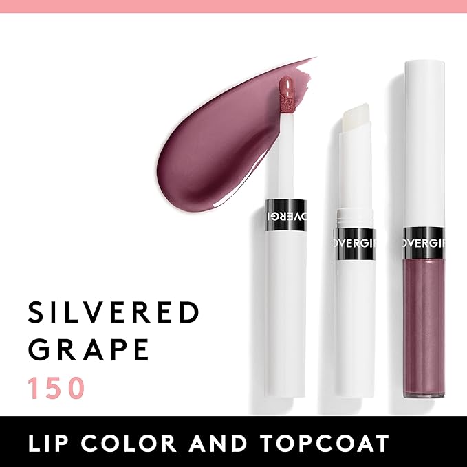 COVERGIRL Outlast All-Day Lip Color with Moisturizing Topcoat, New Neutrals Shade Collection, Silvered Grape, Pack of 1