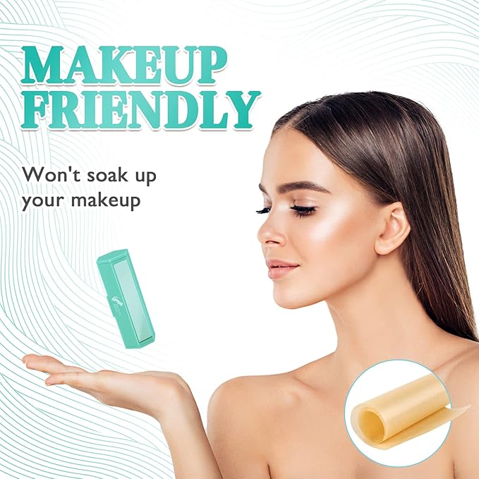 2pack Natural Oil Absorbing Sheets For Face with Skin Care