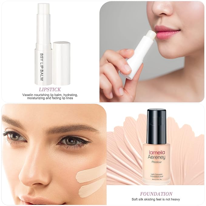 30 Pieces Makeup Kit for Women Full Kit, TooAemiS Professional Makeup Kit for Teens or Adult, All in One Makeup Sets Include Eyeshadow Palette Lipstick Concealer Foundation Mascara Loose Powder Etc