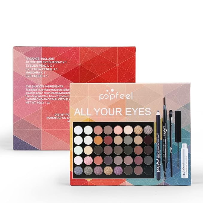 40 Colors Eyeshadow Palette All-in-one Holiday Makeup Gift
