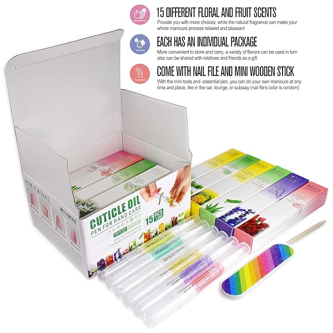 15Pcs Cuticle Oil Pen for