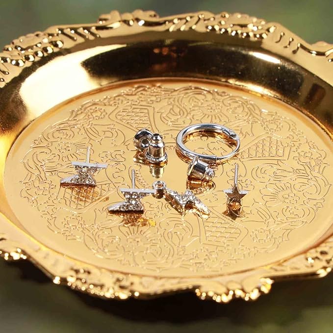 Bohemia Crystal Thunder Hoop Earrings Cz Lighting Bolt Studs Earrings Silver Lighting Drop Earrings Multiple Piecing Dot Earrings for Women and Girls