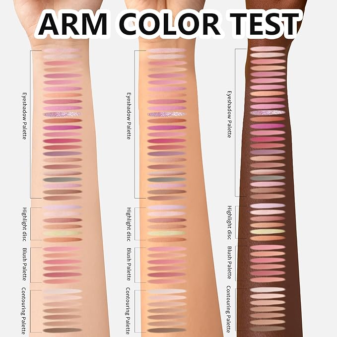 4-Layer Book-Style Foldable Makeup Palette Set | Portable