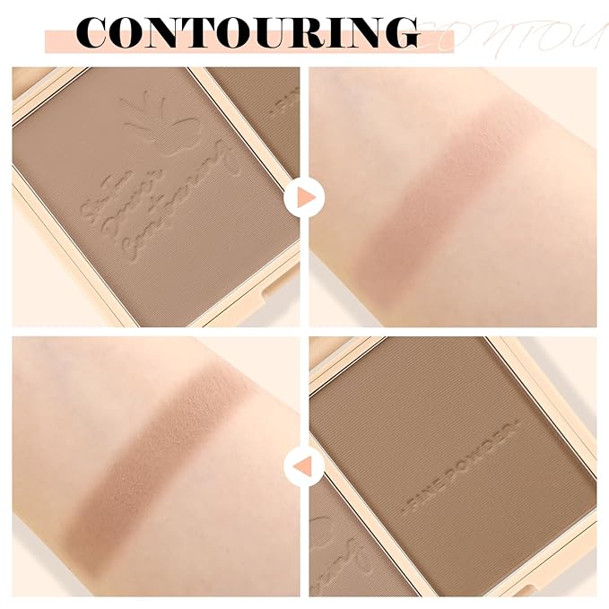 Boobeen Highlighter Contour Makeup Palette Face Matte Bronzer