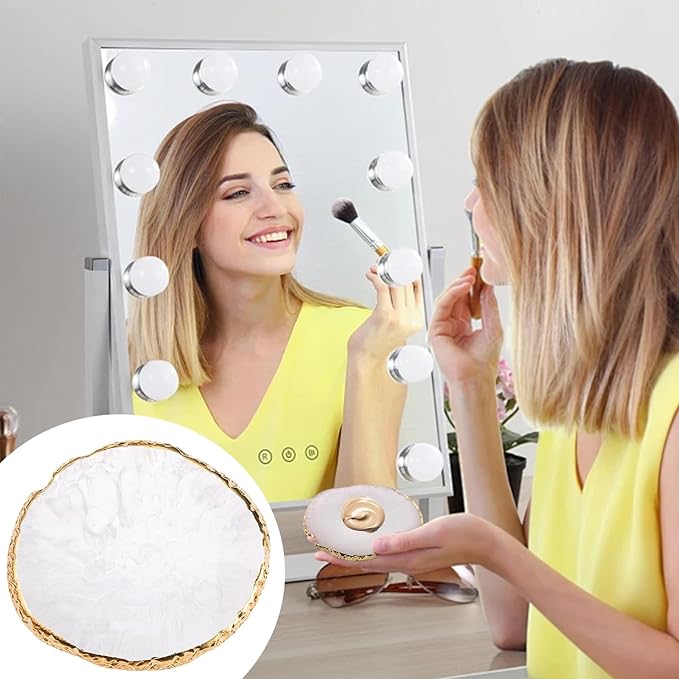 22 Pack Resin Art Palette, Makeup Mixing Palette,