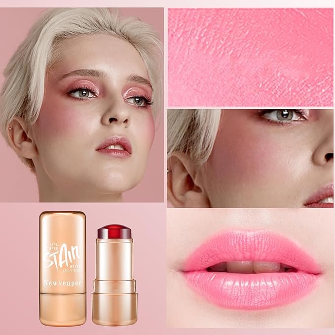 2pcs Jelly Blush Stick, Multi-purpose Lip and Cheek