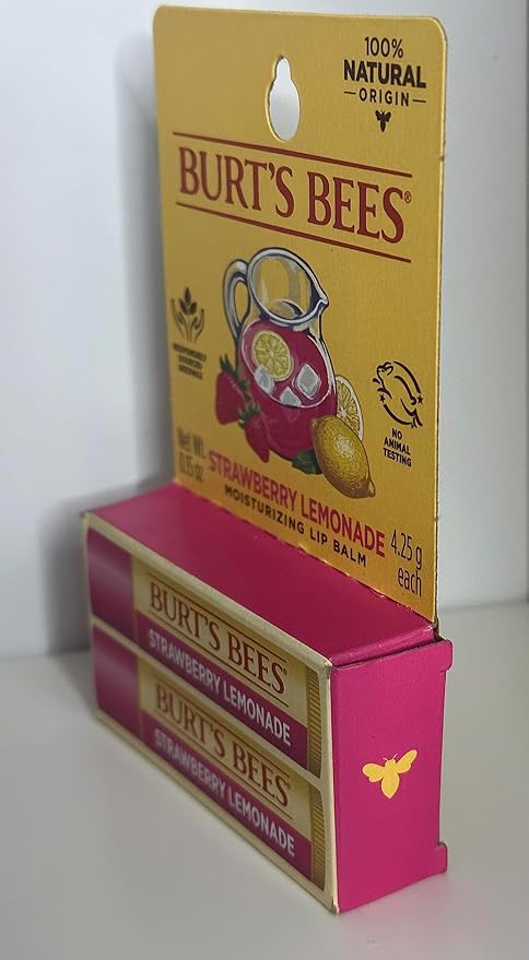 BURTS BEES STRAWBERRY LEMONADE LIP BALM